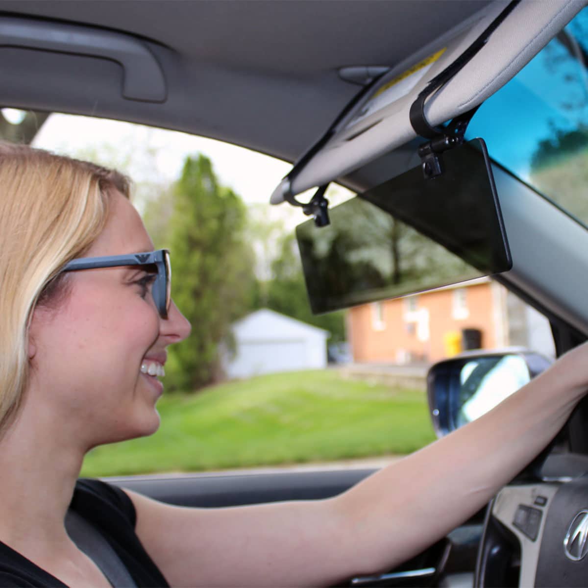 Gray Polarized Car Visor Extender